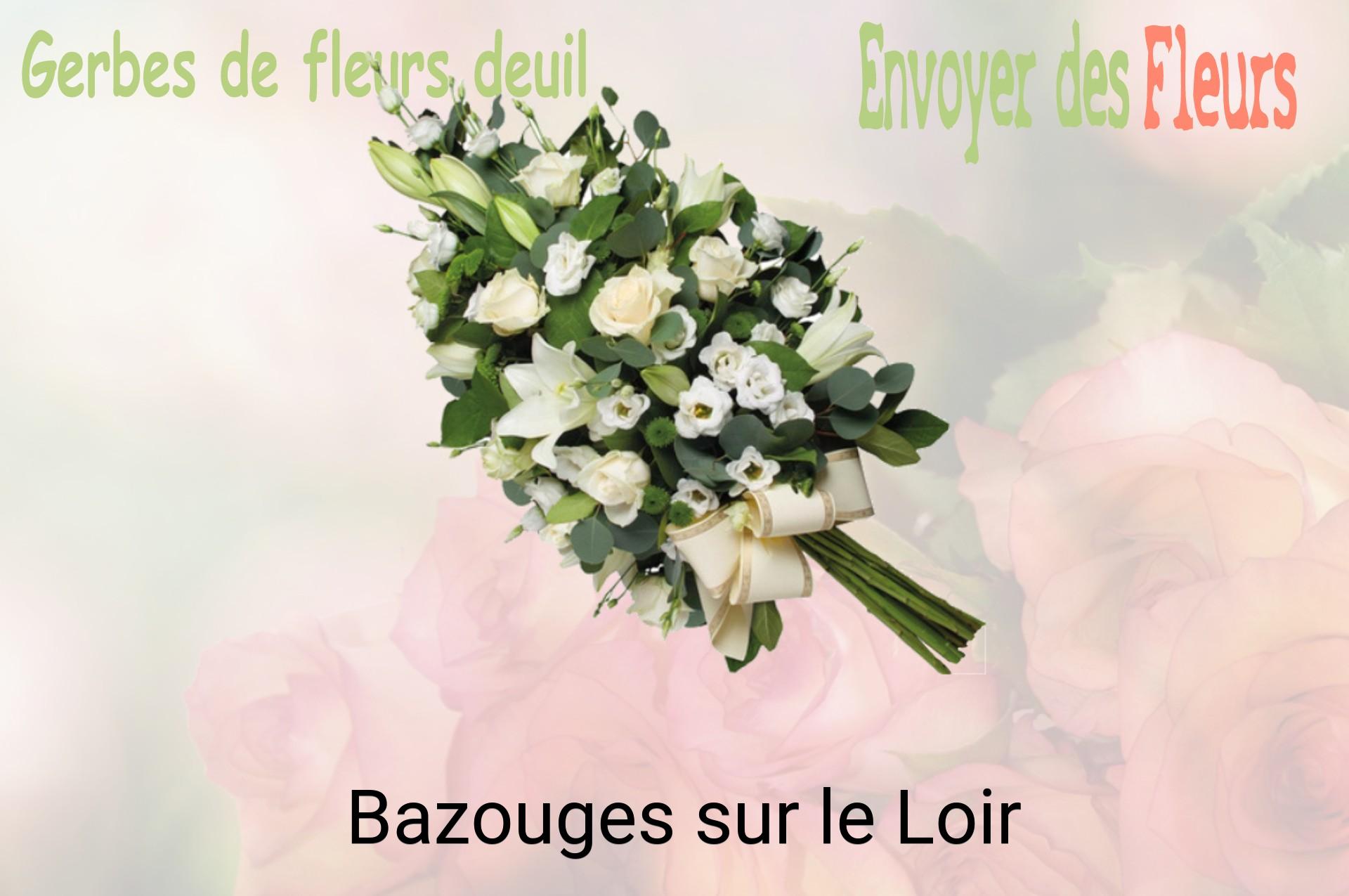 Gerbe de fleurs de deuil livrée à Bazouges-sur-le-Loir